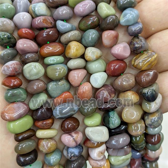 Natural Ocean Agate Chips Beads Freeform