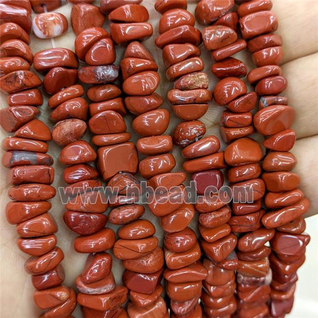 Natural Red Jasper Beads Chps Freeform