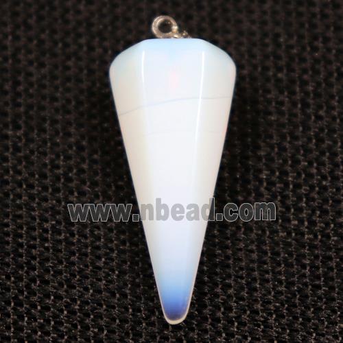 white opalite pendulum pendants