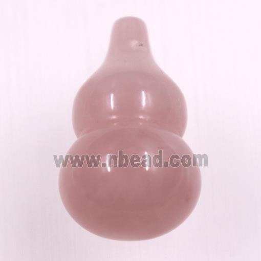 rose quartz pendants, gourd