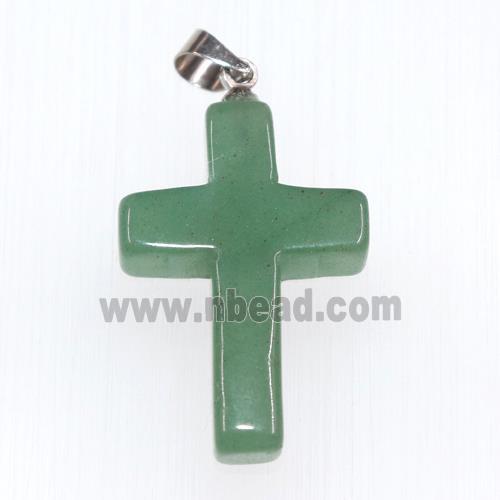 Green Aventurine pendants, cross
