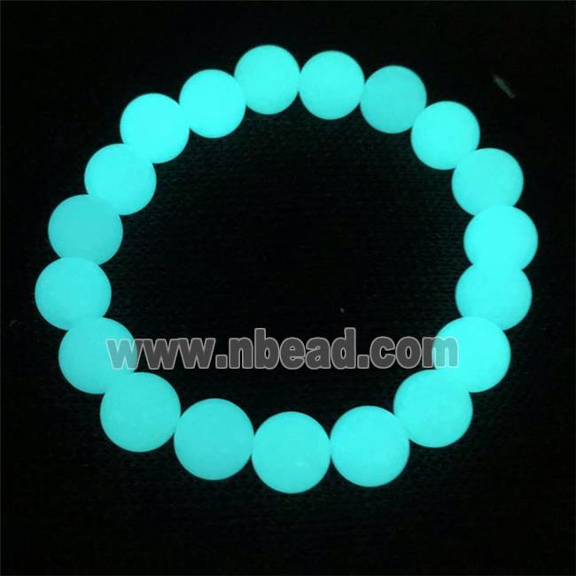 aqua noctilucent stone bracelet