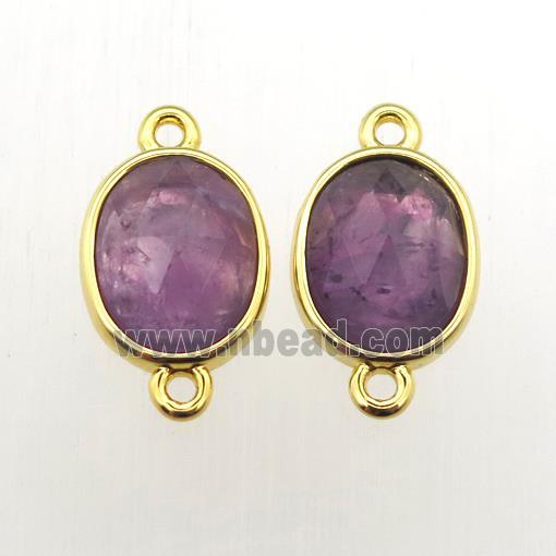 Amethyst oval connector