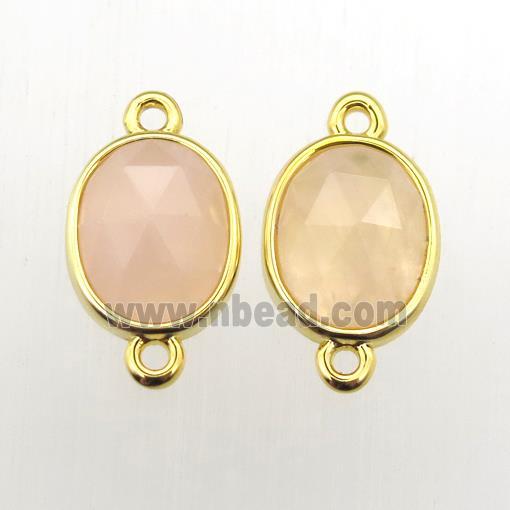 yellow MoonStone oval connector