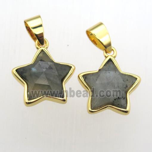 Labradorite star pendant