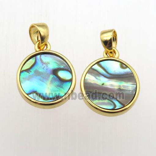 Abalone Shell circle pendants