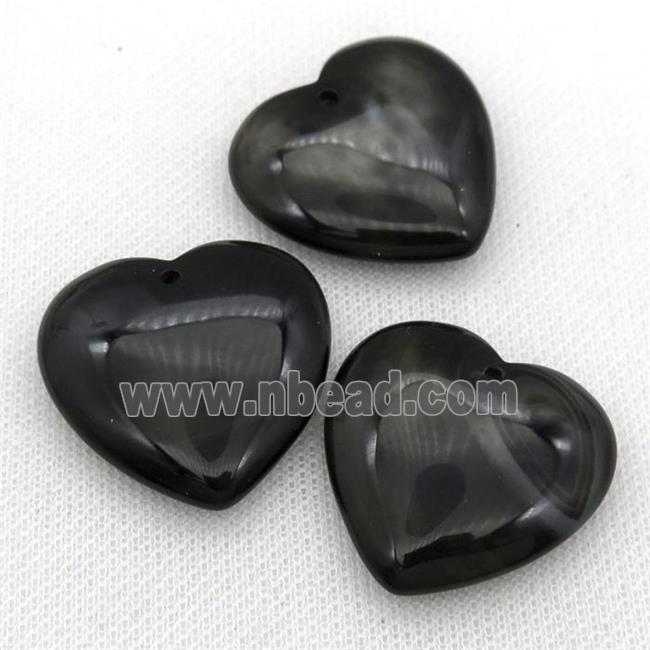 black Cherry Agate heart pendants