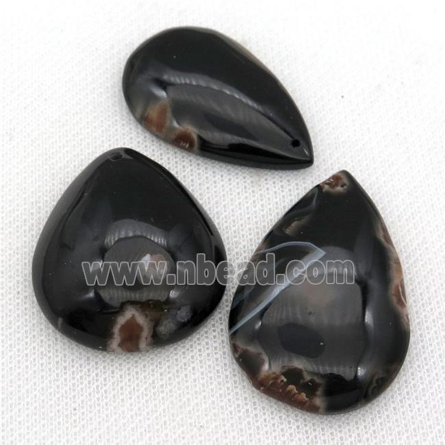 black Cherry Agate pendants, teardrop