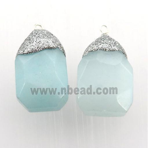 lt.blue Jade pendant