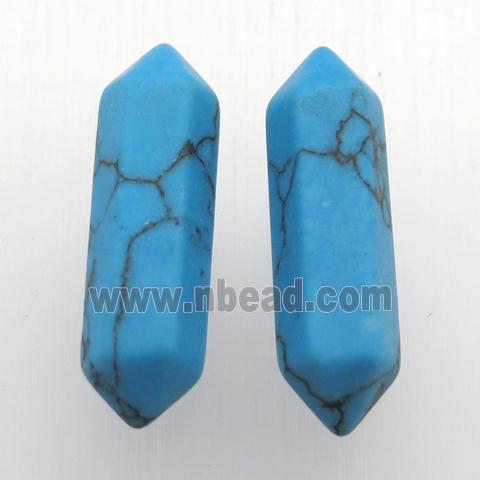 blue turquoise bullet without hole