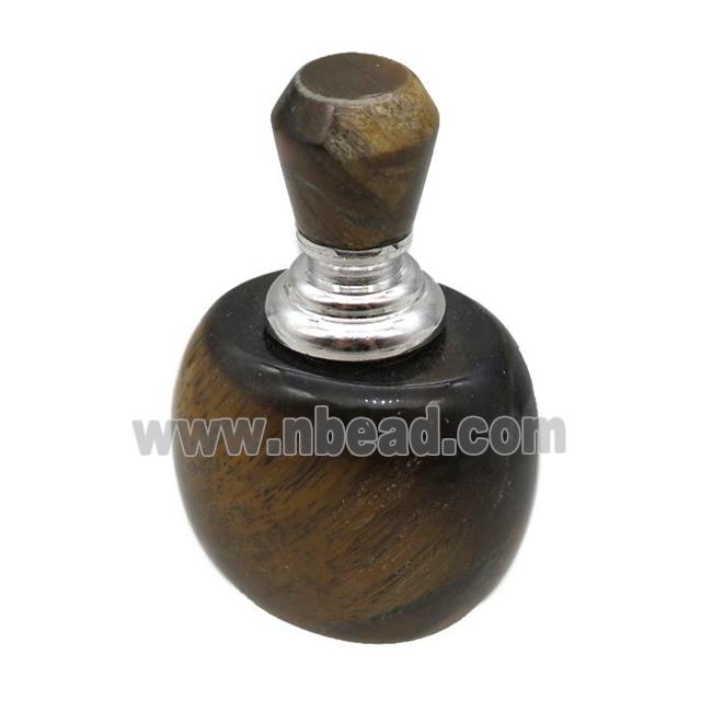 Tiger eye stone perfume bottle charm without hole