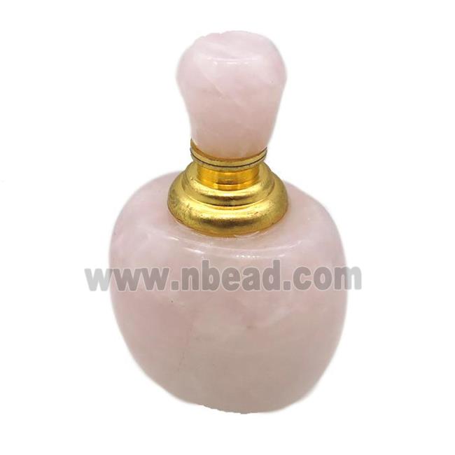 Rose Quartz perfume bottle charm without hole
