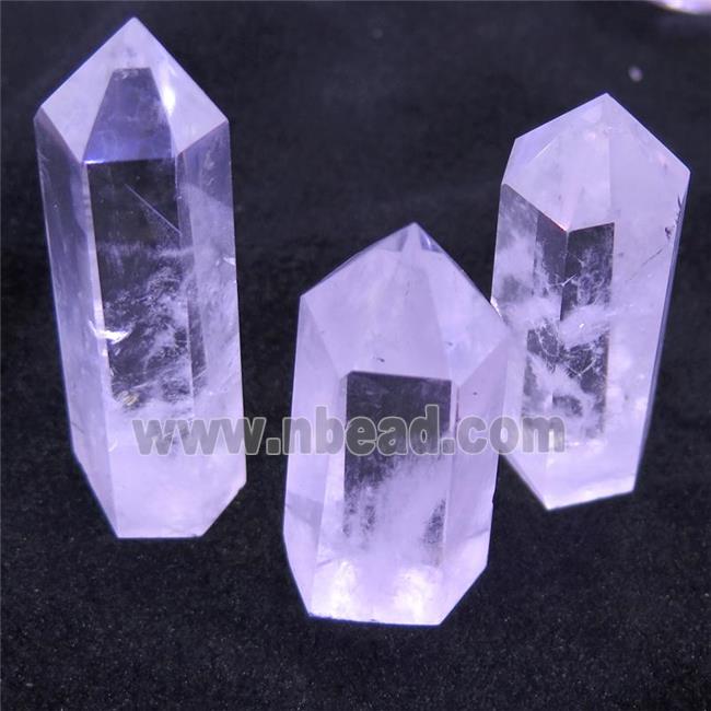 Clear Quartz point bullet Tower Undrilled