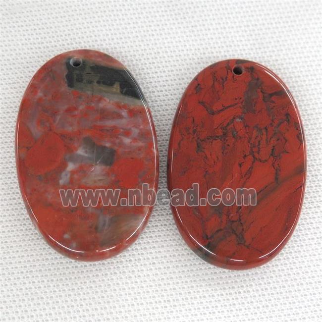 Red Jasper oval pendant