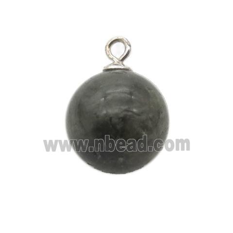 round Labradorite ball pendant