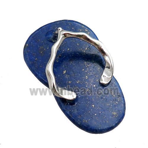 blue lapis shoes charm pendant
