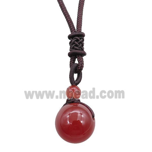 red carnelian necklace