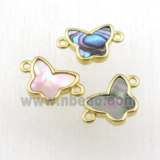 mixed Shell butterfly connector, gold plated