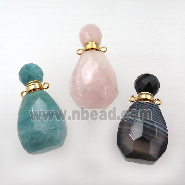 mix Gemstone perfume bottle pendant