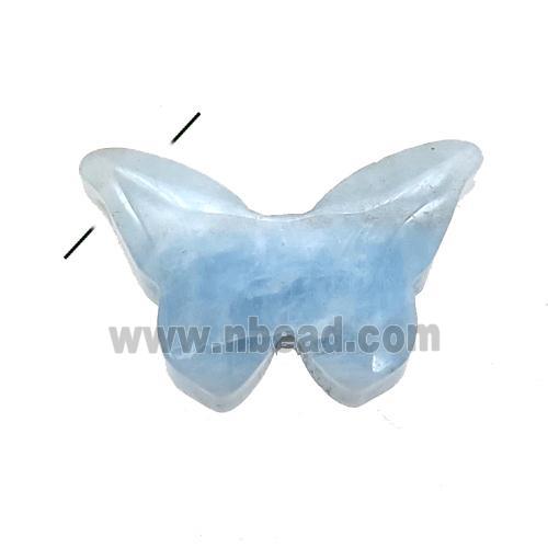 Aquamarine butterfly pendant