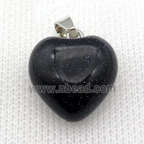 blue Sandstone heart pendant