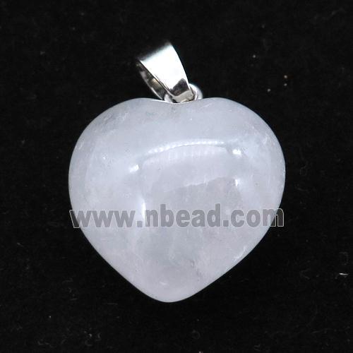 Crystal Quartz heart pendant