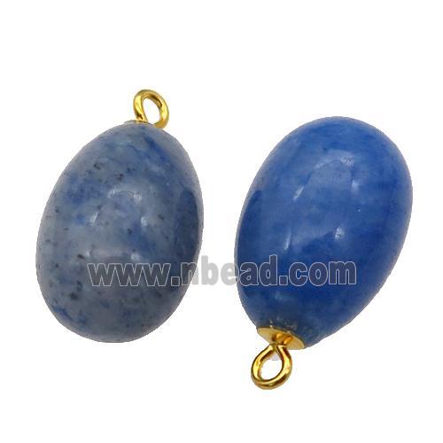 blue Aventurine egg pendant
