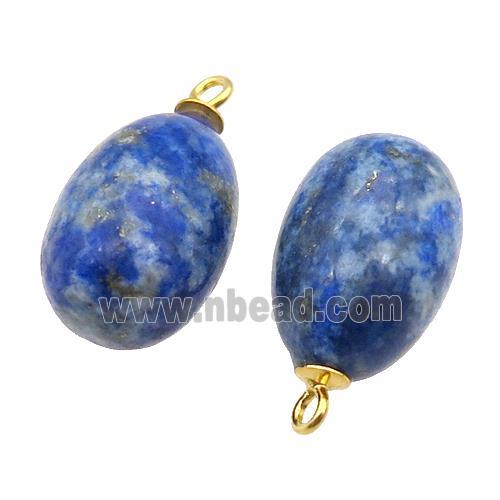 blue Lapis Lazuli egg pendant