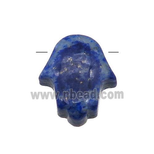 blue Lapis Lazuli hamsahand pendant