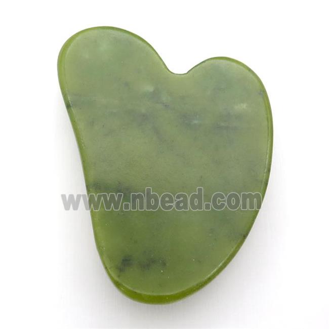 green Lemon Jade Slice GuaSha Massage Tools
