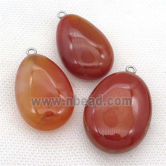 red Carnelian Agate oval pendant