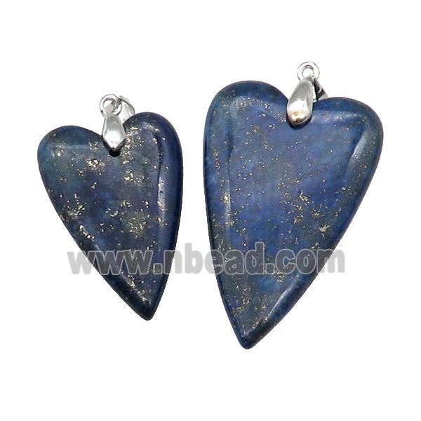 Blue Lapis Lazuli Heart Pendant