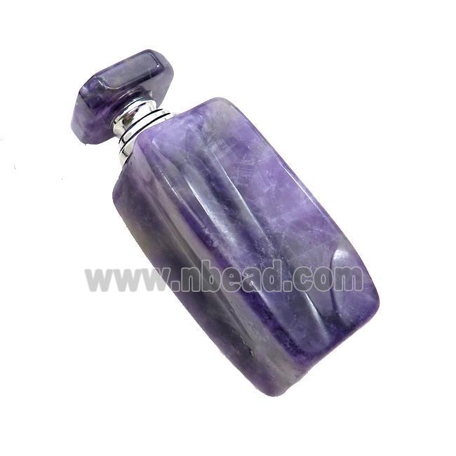 Puprle Amethyst Perfume Bottle Pendant