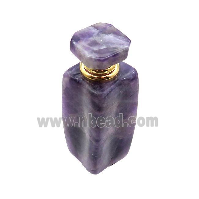 Purple Amethyst Perfume Bottle Pendant
