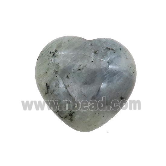 Labradorite Heart Pendant Undrilled