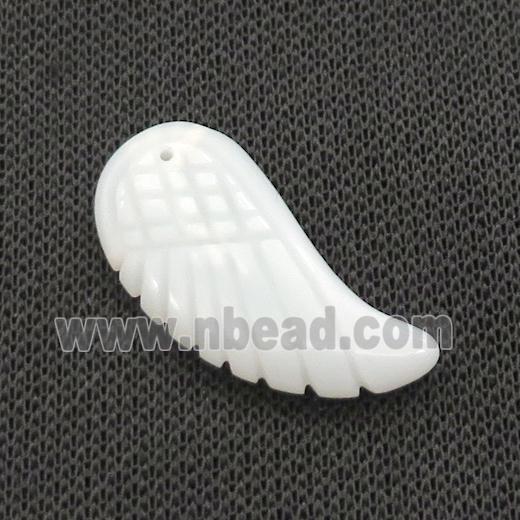 White Jade Angel Wings Pendant