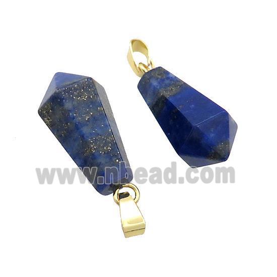 Natural Blue Lapis Lazuli Teardrop Pendant
