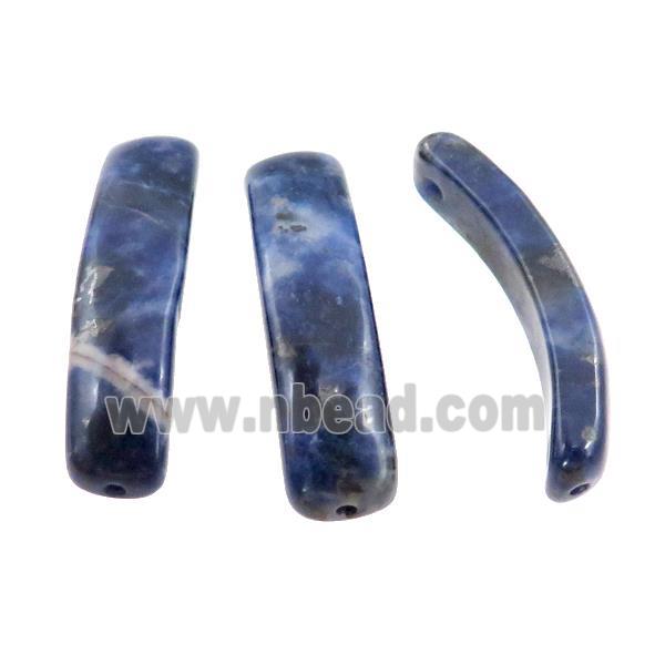 Natural Blue Sodalite bracelet Connector Curving