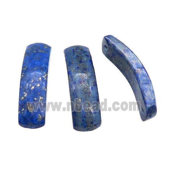 Natural Lapis Lazuli Bracelet Connector Curving Blue