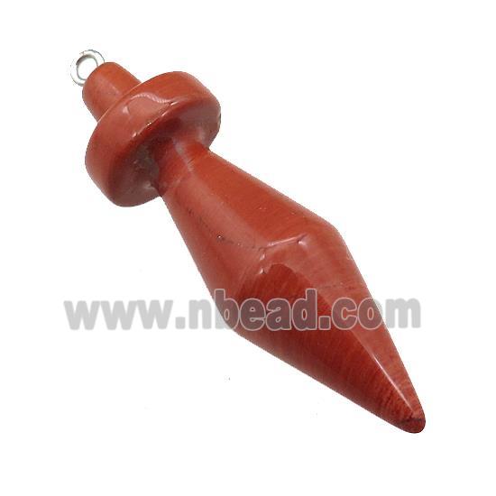Natural Red Jasper Pendulum Pendant