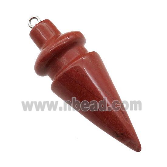 Natural Red Jasper Pendulum Pendant