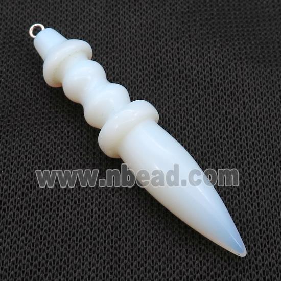 White Opalite Pendulum Pendant