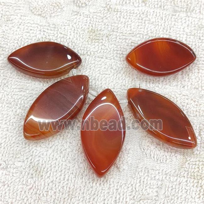 Natural Red Agate Eye Pendant