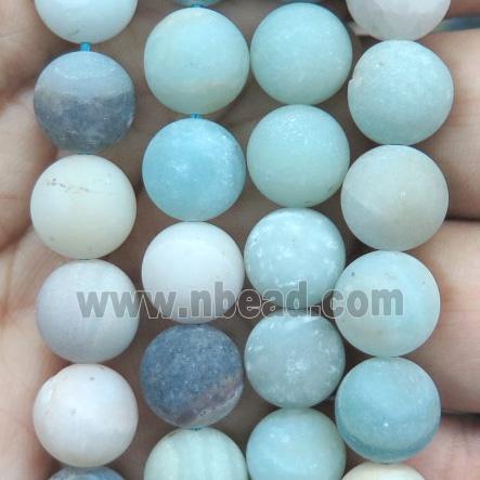 round matte Amazonite Beads