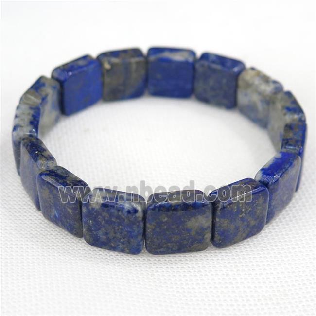 blue Lapis Lazuli Bracelet, stretchy