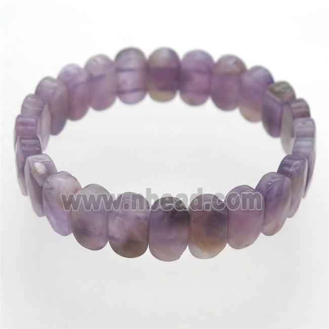 purple Amethyst Bracelets, stretchy