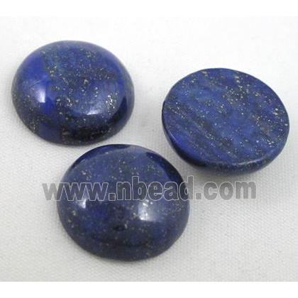 lapis lazuli cabochon, round