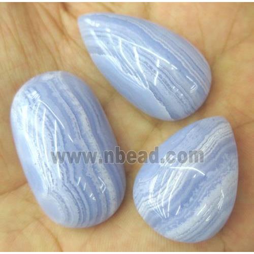 Blue Lace Agate cabochon, mixed shape