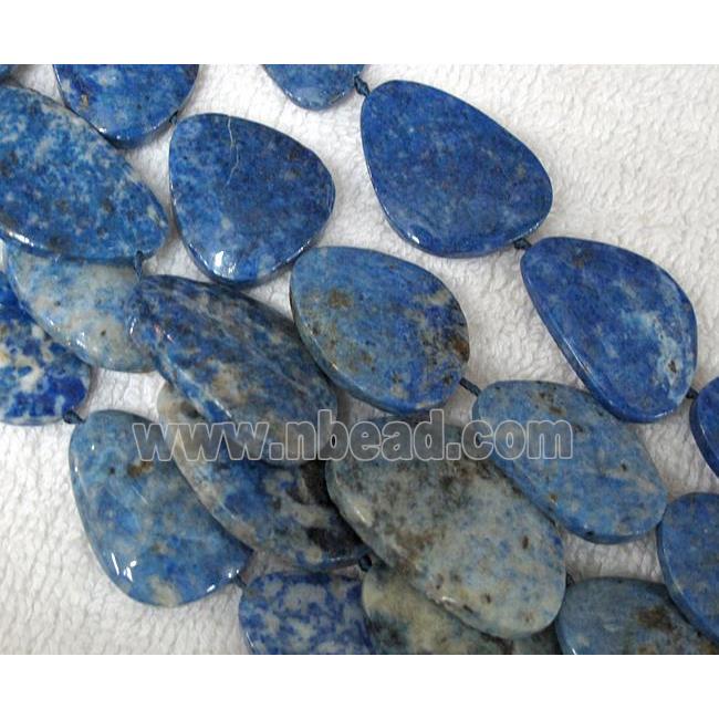 Natural lapis lazuli bead, freeform