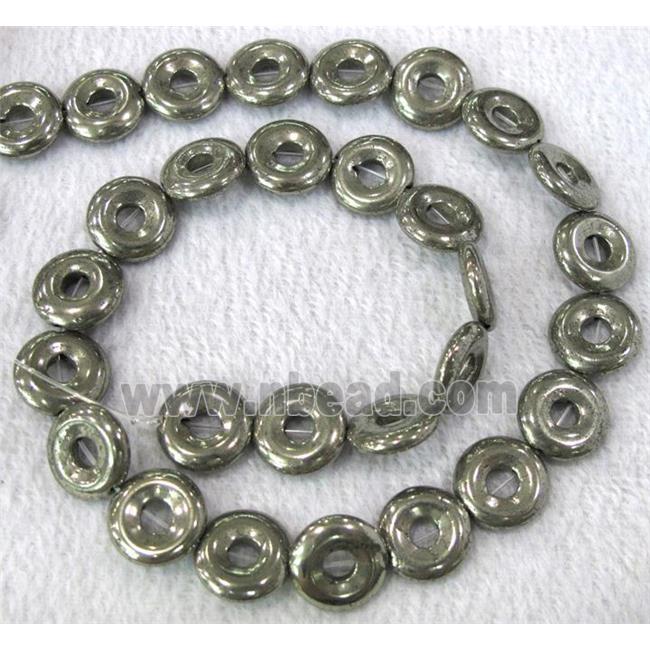 natural Pyrite Beads, ring